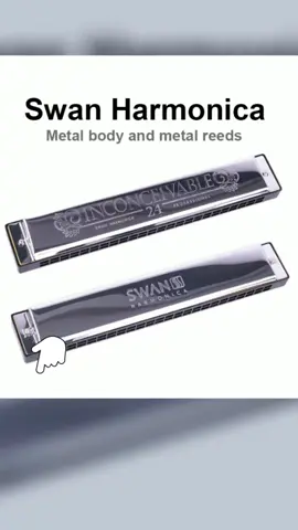 SWAN Harmonica Key of C 10 Holes 20 Tones 24 Holes 48 Tones C Key Harmonica. Berminat? Tekan sja bag kuning 👜 ya. #harmonica #swanbrand #24holesharmonica #24holesharmonicaforsale #metalharmonica #swan #mustbuy #goodproduct #mustbuyamazingproduct #stainless #kenabeli #maribeli #tekanbagkuning❤️ #nakkansekarangtekanbagkuning #jangankasilama #jangankasilamabosku🔥 #jangankasilamasisku 