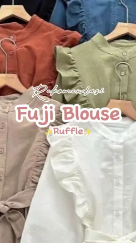 Tingkatkan gayamu dengan Fuji Blouse Rampel. link ada di bio ig no. 03 | Happy Shopping! 🛍🛒 #blouseazura #blouseruffle #shopee  gayamu dengan Fuji Blouse Rampe#FujiBlousel