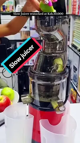 Slow juicer at Ksh.10,000 ▫️ Available in white and Red 📍We are located at magic business centre along Ronald Ngala street next to Naivas supermarket wing A shop F32 second floor  #glahpesuppliers #slowjuicer #juicer #kenya #254 