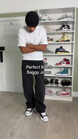 Perfecf Pair of Black Baggy Jeans for your Denim Rotation👖 #streetwear #OOTD #mensfashion #fypシ 