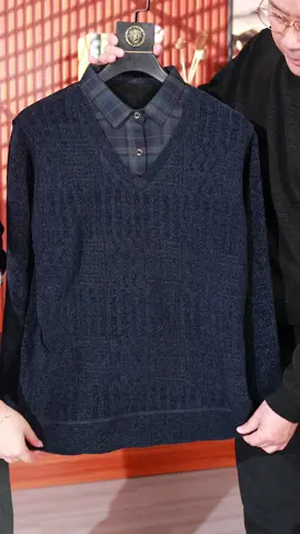 Áo Len Trung Niên Lót Nỉ Nhung#aolentrungnien #thoitrangnam #xuhuong2023 #xmas #fpy 