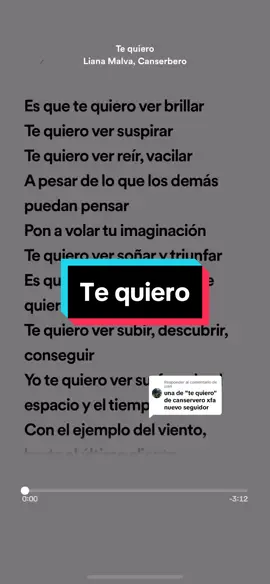 Respuesta a @juan Te quiero - Liana Malva, Canserbero #the_lyrics_zone #lyrics #letrasdecanciones #cancionesparadedicar #parati #fyp #lianamalva #canserbero #tequiero 