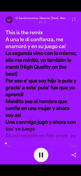 0 sentimientos - Jon z #spotify #rolas 