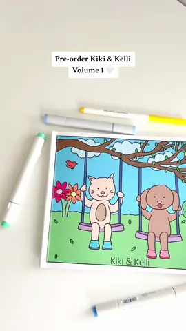 Available to pre-order at kikiandkelli.com ❤️ put the link in my b!0 😊 @Kiki & Kelli Coloring Books #coloring 
