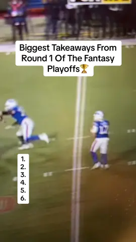 The first round of the fantasy playoffs was RIDICULOUS, here’s what you need to know🏆#nfl #fantasyfootball #fantasyfootballtips #fyp 