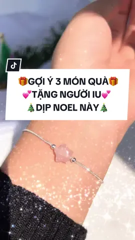 Noel cận kề rùi, mau mua cho người iu bé nhỏ của mình thuiiiii 🎄✨❤️#liugems #muataitiktokshop #daychuyenbac #lactaybac #rosequartz #thachanhhong #xmas2023 