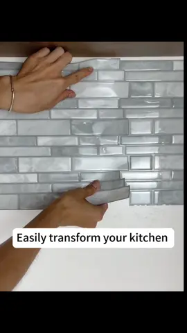 3D Waterproof 💦Heat Resistant 🔥Peel and Stick Tiles Backsplash for Kitchen 🤩Self Adhesive ✨Easy to Install #peelandsticktile #kitchenbacksplash #kitchenwallpaper #3dwallpaper #homedecor #tvbackgroundwall #kitchenmakeover 