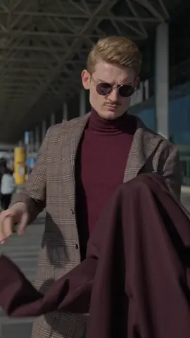 Making airport arrivals look like a runway walk.  #suitcase #fashion #menwithclass #businessattire #suits #menstyle 