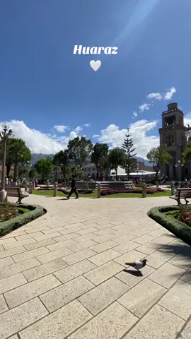 Plaza de Armas de Huaraz 🤍 #huaraz #ancash #peru #2023 #huaraz_ancash_perú #fyp #turismo #viajes 
