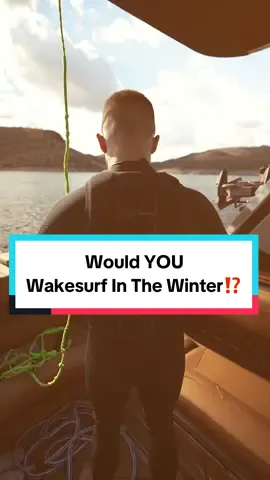 Would YOU Wakesurf In The Winter⁉️