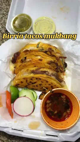Birria tacos mukbang! 🧡🧡🧡 #birria #birriatacos #consome #tacos #birriatacosyconsome #birriatacosmukbang #mukbang ##mukbangeatingshow #fypシ゚viral #fyp 