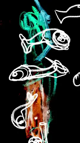 The fish return #mixedmedia #abstractart #stopmotion #animation #radiohead 