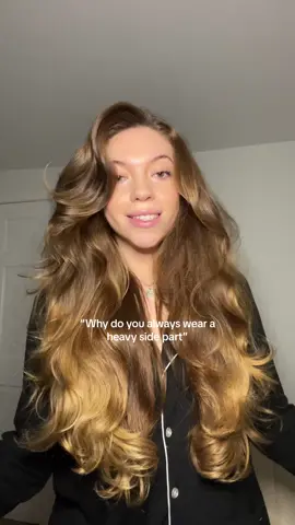It’s my signature look at this point #hairstyle #hairstyles #hair #hairtok #sidepart #bighair #healthyhair #hairgoals #longhair #shinyhair 
