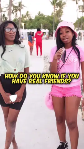 How do you determine your friends? 🤔 #friends #lifewnini #publicinterview #beach 