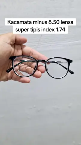 Kacamata minus kanan -8.00 kiri -8.50. lensa super tipis Hi Index 1.74. Frame 8148. #kacmataminus #fashion #glassesgirl #lensatipis 