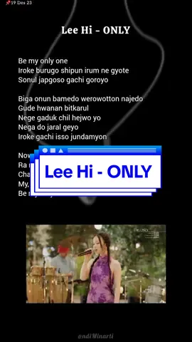 Membalas @opetkampungdurianruntuh Lee Hi - ONLY Lyrics #easylyrics#kpoplirik#leehi#only#liriklagu 