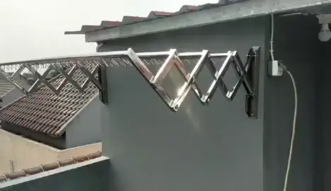 jemuran lipat dinding stainless #kembarteknik #jemuranlipat #jemuranstainles 
