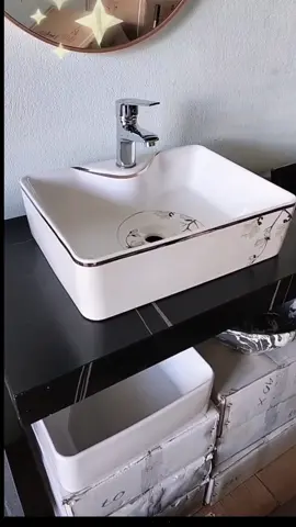 chậu rửa mặt đẹp, lavabo để bàn sang trọng.KT 49*37*14 cm #lavabo #chauruamat #khothietbivesinh #thietbiphongtam #xuhuong 