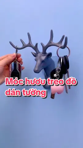 Móc hươu treo đồ dán tường siêu dính #moctreodo #mochuoutreodo #mochuoutreododanang #moctreododanang #moctreododantuong 