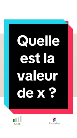 Quelle est la valeur de x ? #math #friaacademy #college #brevet #pythagore #mathematics 