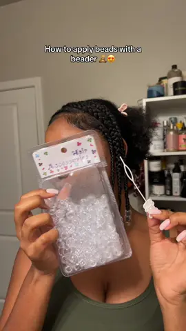 Works the same for kids & adults 😍 You can find assorted color beads at your local hairstore! For $5 or less! #naturalhairtiktok #braidandbeads #beadedhairstyles #naturalhairstyles #beads 