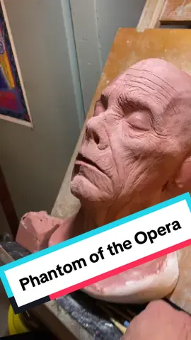 The Phantom Of The Opera makeup. This is a project John is currently working on for the workshop! Stay tuned for more uodates as this makeup comes to life!  #sculpture #makeup #art #artistsoftiktok #sfxmakeupartist #stxmakeuptutorial #moviemakeup #phantomoftheopera 