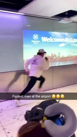 Need a speed check on that 😂 (via @Nick Smigs) #speed #airport #airportlife #Running