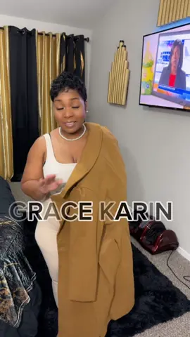 This jacket is EVERYTHING and very affordable. Click on the🔗 in my Bio to shop the Look. Use code: BOGO50 to buy one item and get the next one 50%OFF. @Grace Karin Shop #gracekarinofficial #holidaygifts #peacoat #wintercoatfashion 