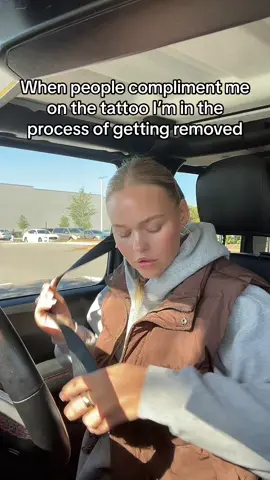 Like how come now that I’m getting it seared off my body every 6 weeks y’all become obsessed 🤨  #tattooremoval 