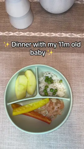 Dinner. #babyboy #babylove #babyledweaningideas #hispanictiktok #parents #parentsoftiktok #parenttok #husbandandwife #sahm #comidaparabebe #vidademama #sahmlife #amadecasa #MOTHERHOOD #MomsofTikTok