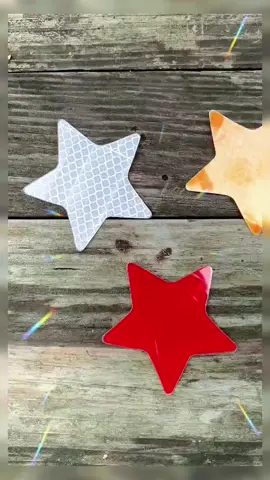 Five-pointed star reflective stickers, three-dimensional honeycomb design, decorative reflective stickers # car reflective stickers # automotive supplies