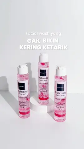 Kulit tertarik dan kering setelah cuci muka? Gak bakal deh!🤗 Brightening Facial Wash dengan Aloe Vera yang akan melembapkan kulit kamu💗 Cocok untuk semua jenis kulit karena kandungan low pH lho✨ Grab yours at Scarlett Official~ #Scarlett #brightly #brightlyfacialwash #fypシ 