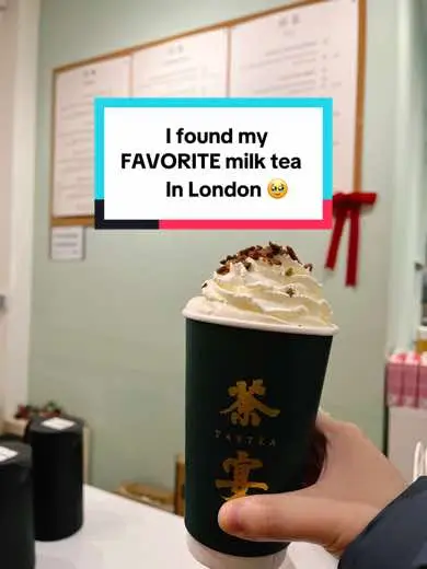 This is now my favorite milk tea in London! #bestbubbletealondon #londonbubbletea #londonfoodspots #londonbubbletea #londonviralfood #londontearoom 