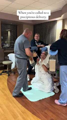 When Santa has been delivering babies left and right, a prank precipitous delivery was just what we needed. I work with the best team. #precipitousbirth #callthedoctor #callthemidwife #nightshiftlife #obgyn #laboranddelivery #ilovemyjob 