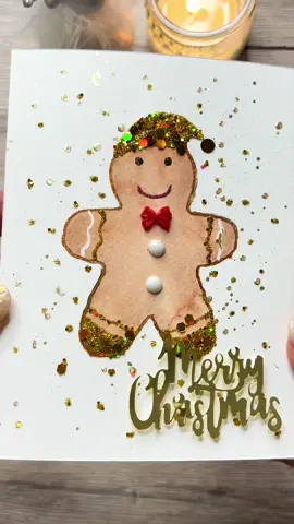 It is the last Christmas postcard idea for this year I hope 🥹 gingerbread cookie cutter could be used in your christmas creations 🎄✨  #asmr #christmascrafts #christmas #winter #postcard #DIY #craft 