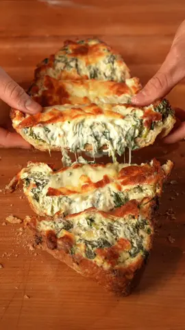 Spin dip boat #spinachartichokdip 