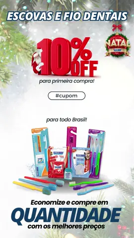 Especial de Natal. Utilize o cupom MEDFIO e ganhei 10% em sua compra. Produtos de Higiene Bucal com melhor custo benefício.  #especialdenatal #lojaonline #fabricadefiodental #ofertasematacado #medfio #promocao 