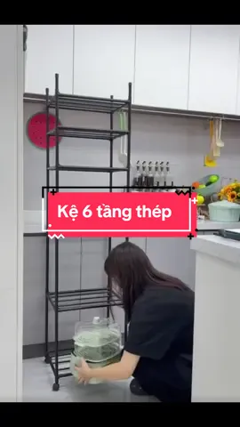 Kệ 6 tầng thép sơn tính điện #xh #giadung #muataitiktok #ke6tangsontinhdien #ke6tang 