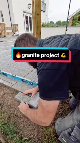 lovely granite job completed around this stunning new build🔥 another phase in the new year to finish it 💪#fyp #how #gardenproject #landscaping #construction #paving #granite #naturalstone #cobbles #gardengoals #gazebo #gardendesign 