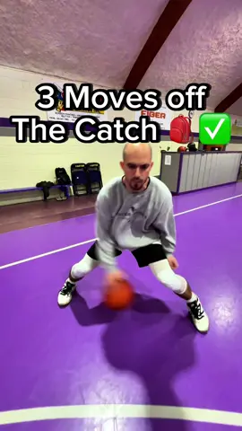 3 Moves to DESTROY your defender off the catch 🎒👀 #basketball #basketballmoves #basketballtraining #fyp 