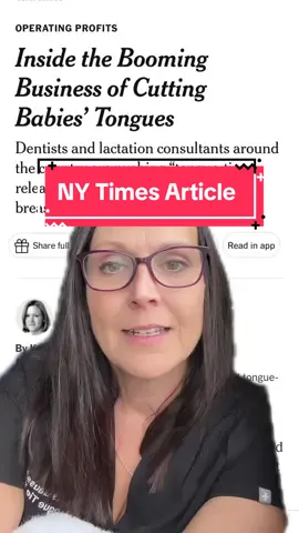 #greenscreen #nypost #tonguetie #tongueties #liptie #frenectomy #nypostnews #ibclc #lactationconsultant #keeplearning
