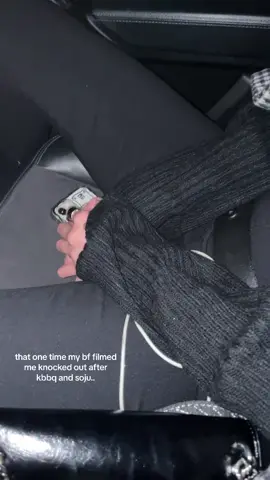 apparently i fall asleep like this in the car a lot🥲