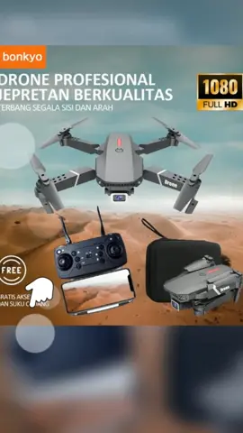 Bonkyo Drone E88 Pro Shoot Murah Original Indoor Outdoor Drone Pro Mini RC 4K HD Camera -D2 Kamera Wifi