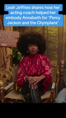 Leah Jeffries explains how her acting coach helped her embody Annabeth during the filming of #PercyJackson and the Olympians! ⚡️ #leahjeffries #percyjacksonandtheolympians 