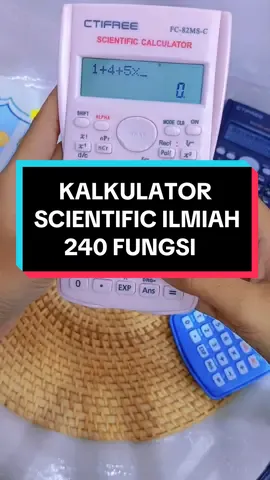 Yang mau jago matematika wajib checkout ini 🔥 Kalkulator Scientific Ilmiah 240 fungsi ready banyak pilihan warna dan sudah free baterai 😍 #kalkulator #kalkulatorscientific #kalkulatorsaintifik #kalkulatorcanggih #kalkulatorviral #kalkulatorilmiah #sieibinstore #fypシ゚viral 