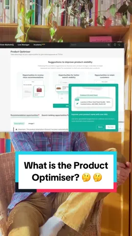 Did you know you can optimise your product listings? That's right! With the Product Optimiser, you can increase the visibility of your products in TikTok Shop! 👀 #sellwithtiktokshop #tiktokshopuk #tiktokforbusiness #LearnOnTikTok 