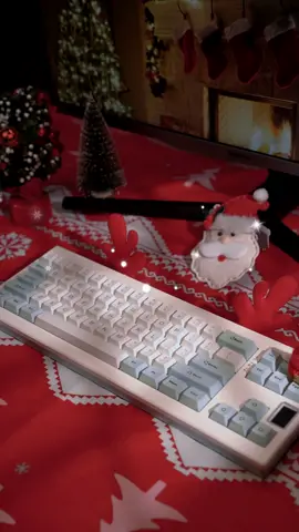 Decorate my new Shadow-X with Xmas setup! #epomaker #epomakerkeyboard #christmas #christmasbreak #christmassetup #winterbreak #wintersetup #mechanicalkeyboard #customkeyboard #keyboard #setup #budgetkeyboard #gaming #GamingOnTikTok #gamingkeyboard