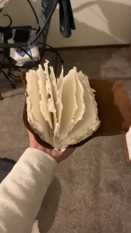 Handmade paper, upcycled leather, turns into a beautiful gift for my lovely girlfriend. @victoria kapitula 