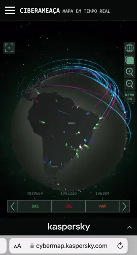 🌎 Esse é o mapa mundial em tempo real da Kaspersky de ataques cibernéticos. Cada cor tem um significado, que você pode entender melhor na página deles, que consta no rodapé da imagem. 🫥 Definitivamente, como diria o agente Mulder, embora sob outro prisma, não estamos sós.  😬 E você, tem certeza da segurança de seus dispositivos e que ninguém está lhe observando pela sua própria câmera exatamente agora? #educaçãodigital #segurançadigital #cibersegurança #ciberataques #kaspersky #comportamentodigital #guerracibernética #privacidade 