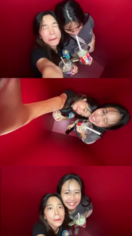 what happens when you leave two crazy girls in a photobooth #fyp #sg 